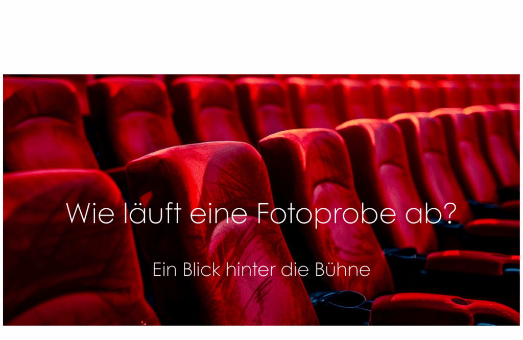 CntGoth Wie läuft eine Fotoprobe ab Ein Blick hinter die Bühne t